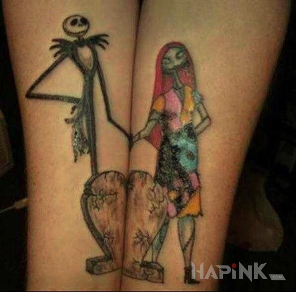 Tattoo Martwa panna młoda in characters motif on the forearm