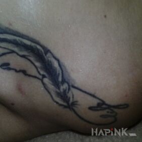 Tattoo Infiniti on the forearm motif: lettering