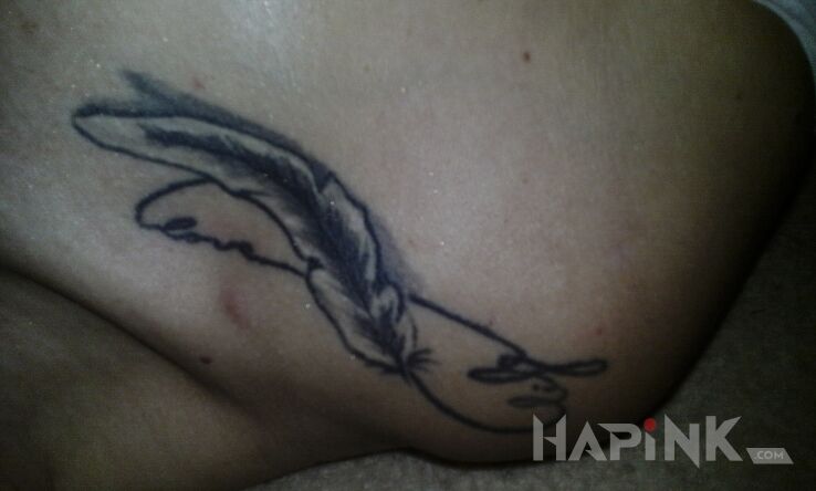 Tattoo Infiniti in lettering motif on the forearm