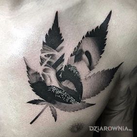 Tatuaż Dymek na klatce motyw: 3D styl: realistyczne