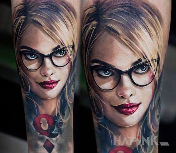 Tattoo Pani doktor in 3D motif and realistic style on the forearm