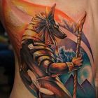 Kolorowy anubis