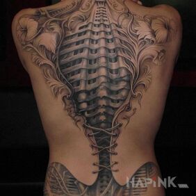 Tattoo Cyberpunk on the back motif: other