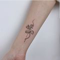 Wycena tatuażu - Wycena tatuażu wąż z kwiatkiem