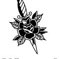 Wycena tatuażu - Wycena tatuażu - sztylet z różą