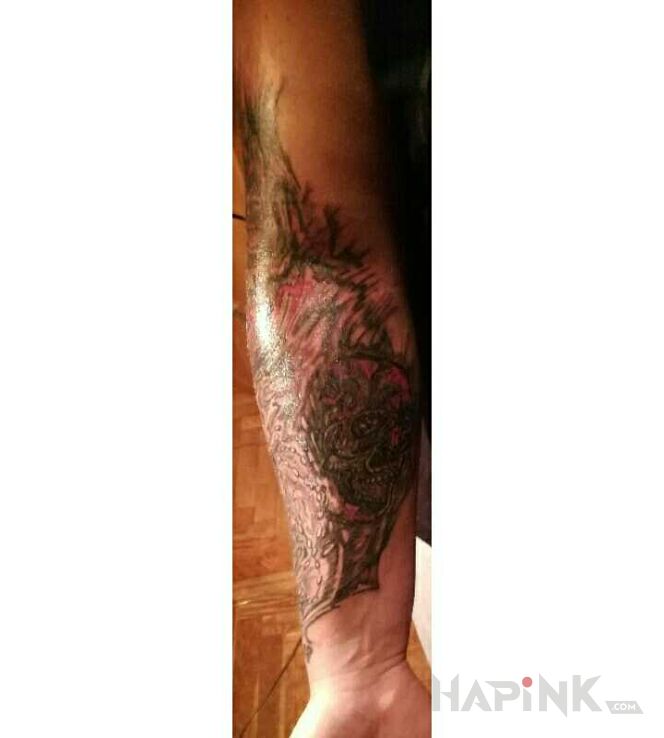Tattoo 2bkk in other motif on the forearm