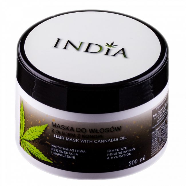 Konopna maska do włosów India Cosmetics