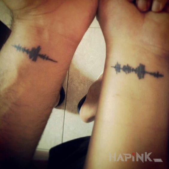 Tattoo Tatuaż na nadgarstku in Love motif on the wrist