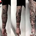 Wycena tatuażu - Polinezyjski tatuaż na całą rękę
