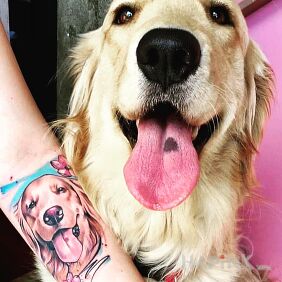 Tattoo Piesio on the forearm motif: animals style: graphic / illustrative