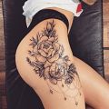 Wycena tatuażu - Wycena tatuażu - róże na udzie