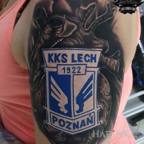 Tattoo Always faithful on the upper arm motif: other style: realistic