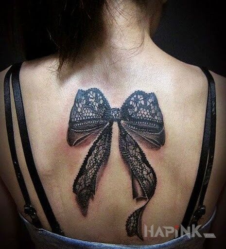 Tattoo Koronkowa kokardka in other motif on the back
