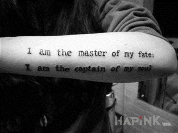 Tattoo Napis na ręce in lettering motif on the forearm
