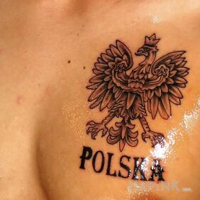 Tattoo For patriots on the chest motif: patriotic