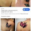 Wycena tatuażu - Motyl 3D w kolorze