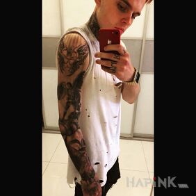 Tattoo From Hell to Heaven. on the hand motif: sleeves style: graphic / illustrative