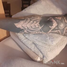 Tattoo Blackwork bio star on the upper arm motif: sleeves style: blackwork / blackout