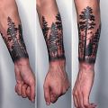 Wycena tatuażu - Przedramię las cena