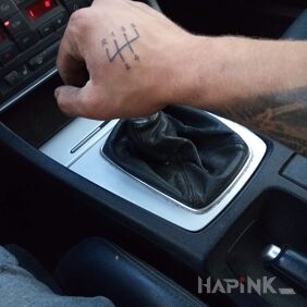 Tattoo Moto on the hand motif: other style: minimalistic