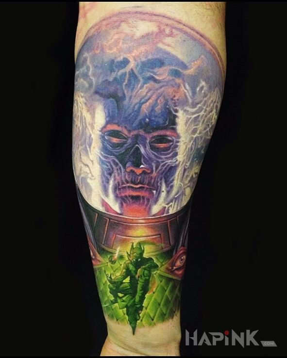 Tattoo Komiksowy motyw in characters motif on the forearm