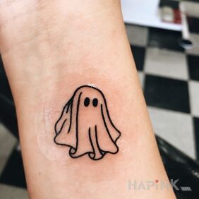 Tattoo Soul :) on the wrist motif: other style: contour / linework