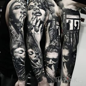 Tattoo Realism, realism and more realism on the upper arm motif: characters style: realistic