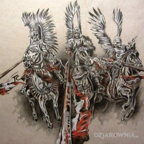 Tatuaż Husaria na plecach motyw: patriotyczne