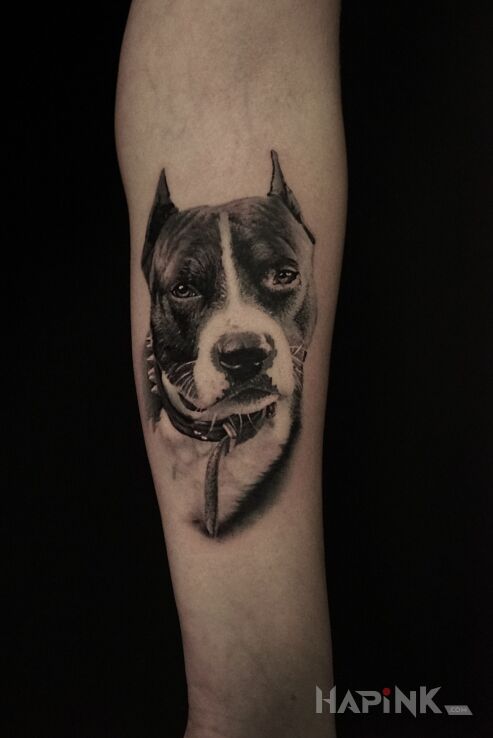 Tattoo Lexus in 3D motif and realistic style on the forearm