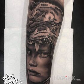 Tattoo Tattoo on forearm on the forearm motif: animals style: realistic