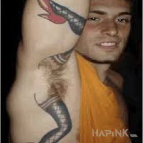 Tattoo You have to have a vision on the upper arm motif: other style: graphic / illustrative