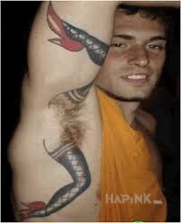 Tattoo Trza mieć wizję in other motif and graphic / illustrative style on the upper arm