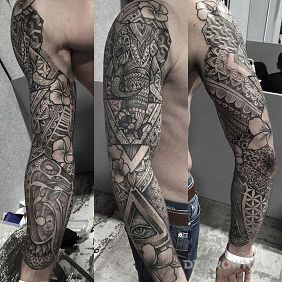 Tatuaż Słoń iluminati na przedramieniu motyw: zwierzęta styl: graficzne / ilustracyjne