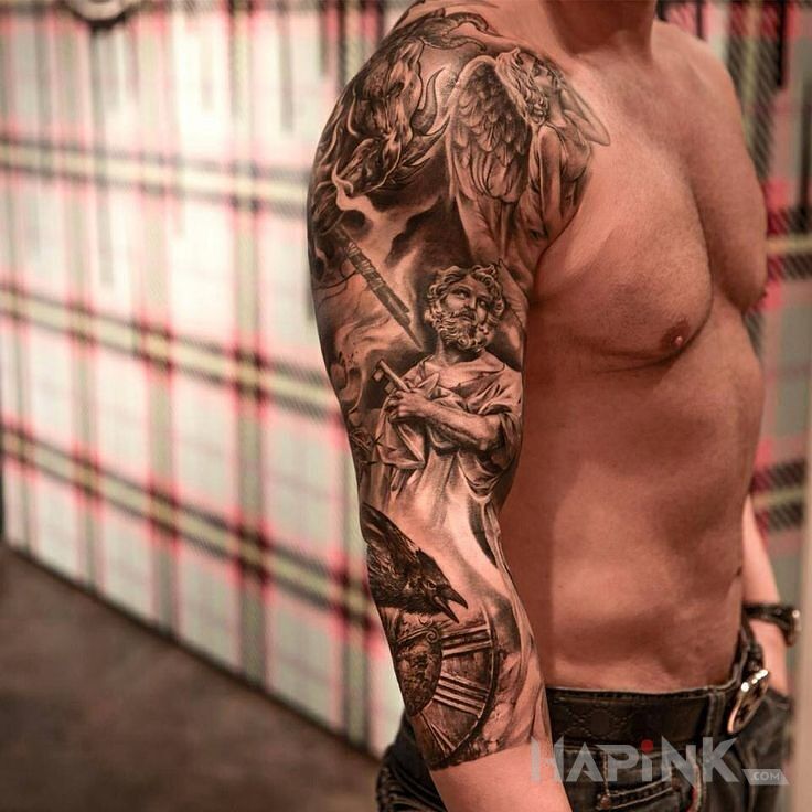 Tattoo Rękaw religijny in sleeves motif on the upper arm