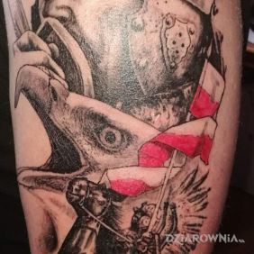 Tatuaż 2017 na ramieniu motyw: zwierzęta