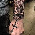 Wycena tatuażu - Pierwszy tatuaż - róża i różaniec