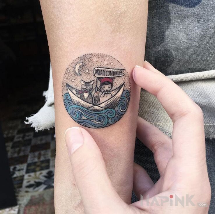 Tattoo Dream continues in other motif on the forearm