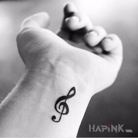 Tattoo Note on the wrist motif: other