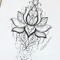 Wycena tatuażu - Proszę o wycenę kwiat lotosu