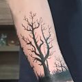 Pomysł na tatuaż - Pomysł na kontynuację dziarki - drzewa i las