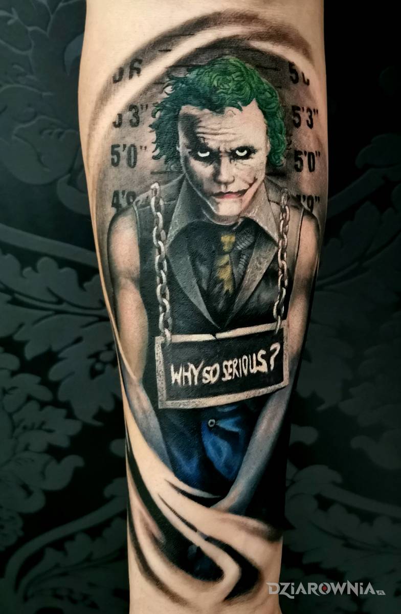 Tatuaze Joker Wzory I Galeria Dziarownia Pl