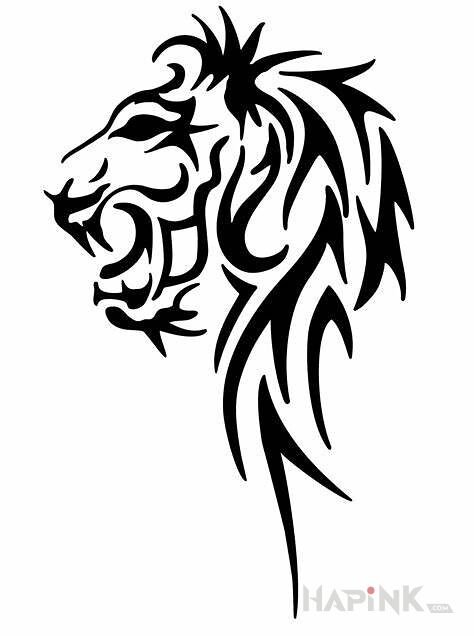 Designs tribalowy lew - tribal