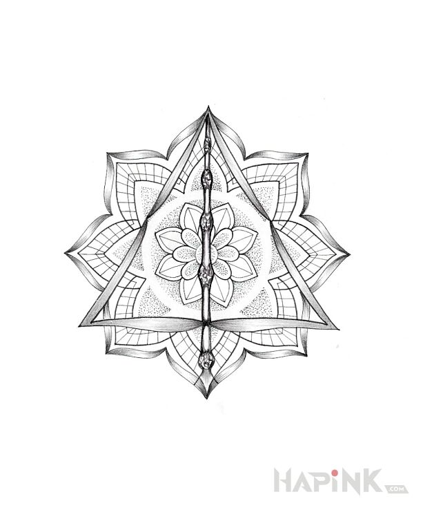 Designs mandalka - dotwork