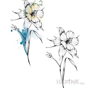 Kwiaty z nutką watercoloru