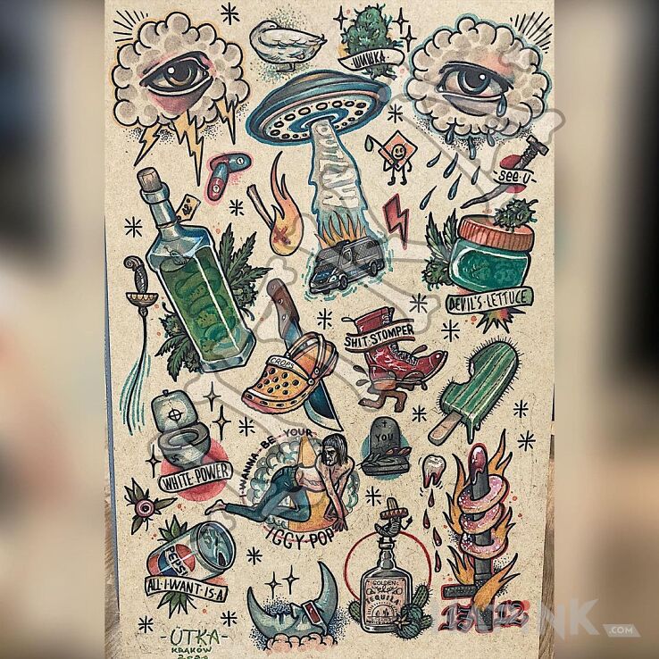 Designs cała plansza fleszy do zgarnięcia - neo-traditional