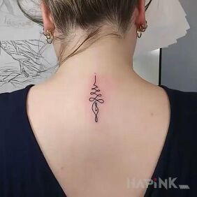 Tattoo Something small on the nape motif: other style: minimalistic