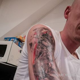 Tatuaż Husar na ramieniu motyw: patriotyczne