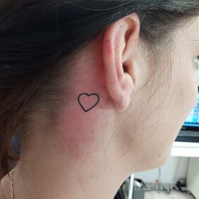 Tattoo My little one ? behind the ear motif: other style: minimalistic