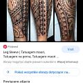 Wycena tatuażu - Wzory polinezyjskie na łydce