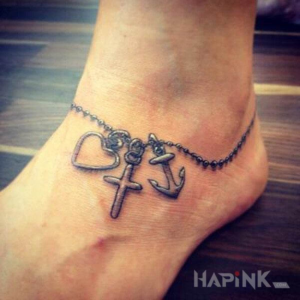 Tattoo Bransoletka in other motif on the foot
